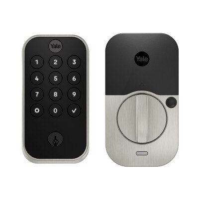 Yale Pro 2 Keyed Pushbutton Keypad Lock with Bluetooth, No Smart Module, Satin Nickel